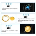 thumbnail image 5 of Unique Bargains Engine Start Stop Button Cover Kit Push Start Button Trim Sticker for Ford Explorer 2020-2022 for Ford Explorer Hybrid 2020-2021 Aluminum Alloy Gold Tone, 5 of 7
