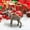 C, variant on Zawou Deer Figurine Forest Animals Figures Small Plastic Animal Model Christmas Sika Deer Decorative Ornament for HOLIDAY House Display