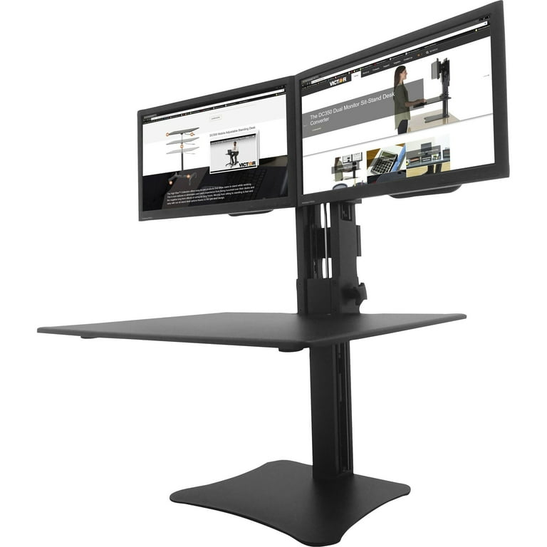 Victor Technology DC350 High Rise Dual Monitor Sit-Stand Desk
