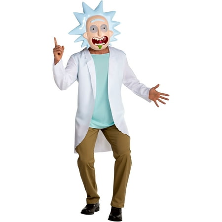 Rick Costume, Rick and Morty Halloween Costume for Teen Boys, Large, with Included Accessories, by AFG Media