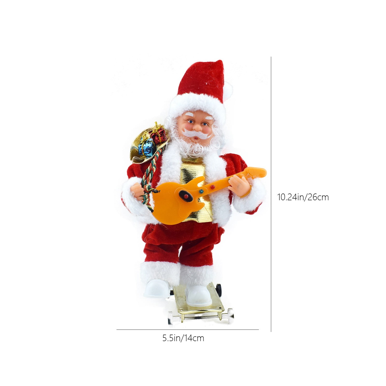 Holloyiver Electric Dancing Singing Santa Claus Doll Toy