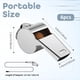 thumbnail image 2 of Silbato para Entrenadores, de Acero Inoxidable, para Profesores, Sonido Potente y Nítido, 6 Unidades., 2 of 5