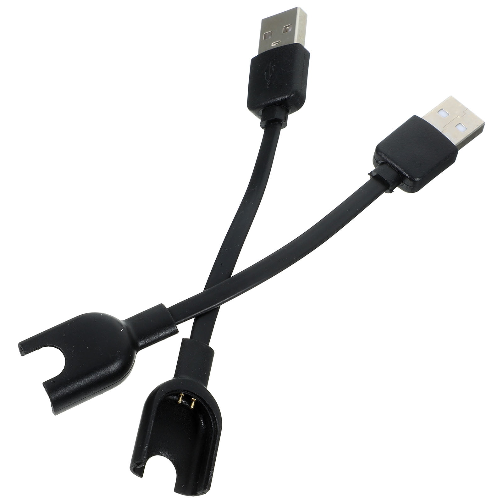 Toyandona 2-Pack USB Charging Cable for Smartwatch Black Transfer Cord with No Heating Design Fast and