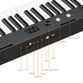 thumbnail image 6 of 61 Key Keyboard Piano, Electric Piano Keyboard Kit, with Power Supply, Built-In Speakers, Pedal, Stand, and Stool for Beginner/Professional, 6 of 7