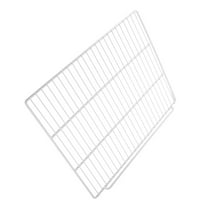 OUNONA Metal Fridge Divider White Steel Adjustable Freezer Storage Organizer Universal Saver