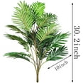 thumbnail image 2 of Artificial Plants Palm Leaves Green Greenery Tree Faux Fake Tropical Large Leaf for Party Flowers Arrangement Wedding Decorations (2), 2 of 5
