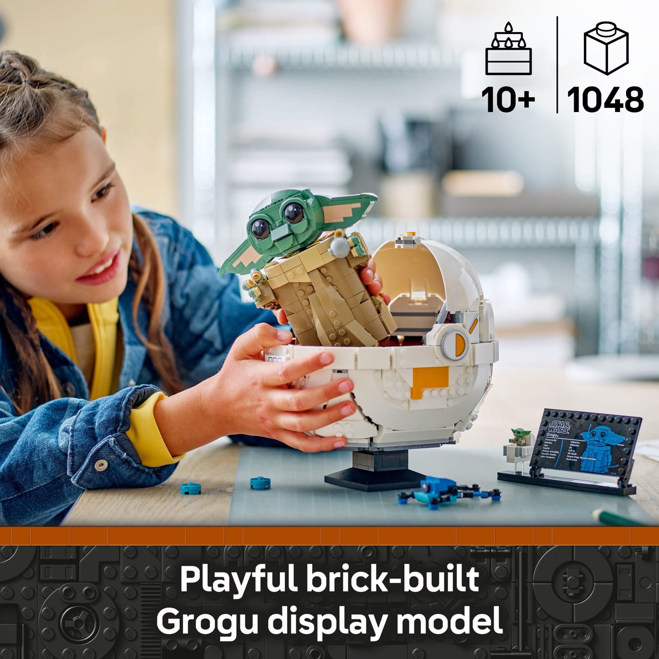 LEGO Star Wars Grogu with Hover Pram Building Toy Set - Star Wars Toy for Kids, Boys & Girls, Ages 10+ - Gift for Birthdays - 75403