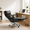 Black, variant on OKUP Executive Reclining Office Chair with Footrest, Microfiber Leather 170° Recline, Cream, 420 lbs Support
