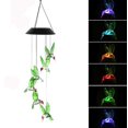 thumbnail image 3 of Colibrí Carillón de viento solar Cambio de color Luz solar móvil Impermeable Carillón de viento LED Alimentado por energía solar Luz colorida móvil para el hogar Fiesta Patio Jardín Decoración Xemadio WMZY-64, 3 of 6