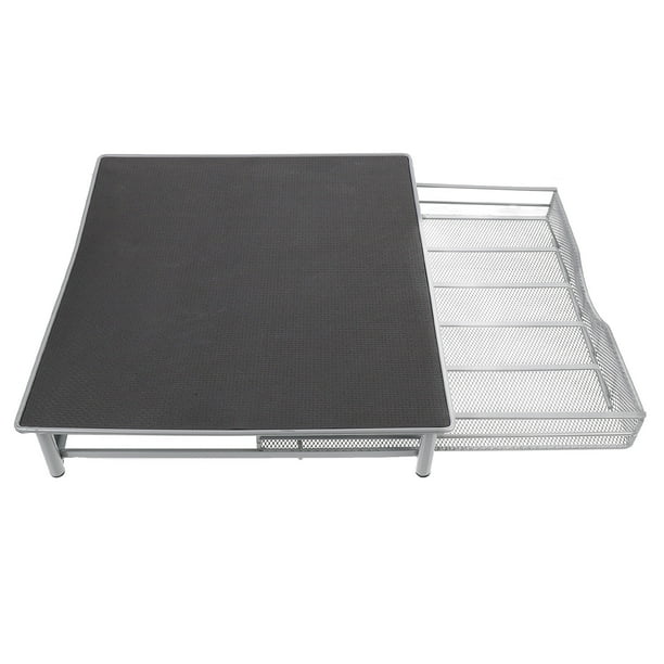 1 cajón para cápsulas de café, soporte de hierro para cápsulas, organizador de cápsulas de café de gran capacidad, soporte portátil para cápsulas de café en casa o cafetería (negro)