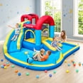 thumbnail image 4 of Neche Inflatable Water Slide, 106.59" x105.77" x54.78"Large Bounce House,Indoor/Outdoor Kids Bouncy Castle with 480W Blower, 4 of 10
