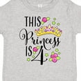 thumbnail image 4 of Inktastic This Princess is Four 4th Birthday Girls Toddler T-Shirt, 4 of 5