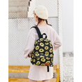 thumbnail image 1 of Mini mochila para niñas, linda mochila pequeña, monedero para mujeres, adolescentes, niños, escuela, viaje, bandolera, bolso (girasol negro) ZefeiWu 8390606162489, 1 of 1