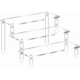 thumbnail image 1 of Naterly Acrylic Display Riser Shelf, 3 Tier Clear Display Stand for Desserts, Cupcakes, Perfumes, Figures, Cosmetics Display Organizational Storage, 1 of 4