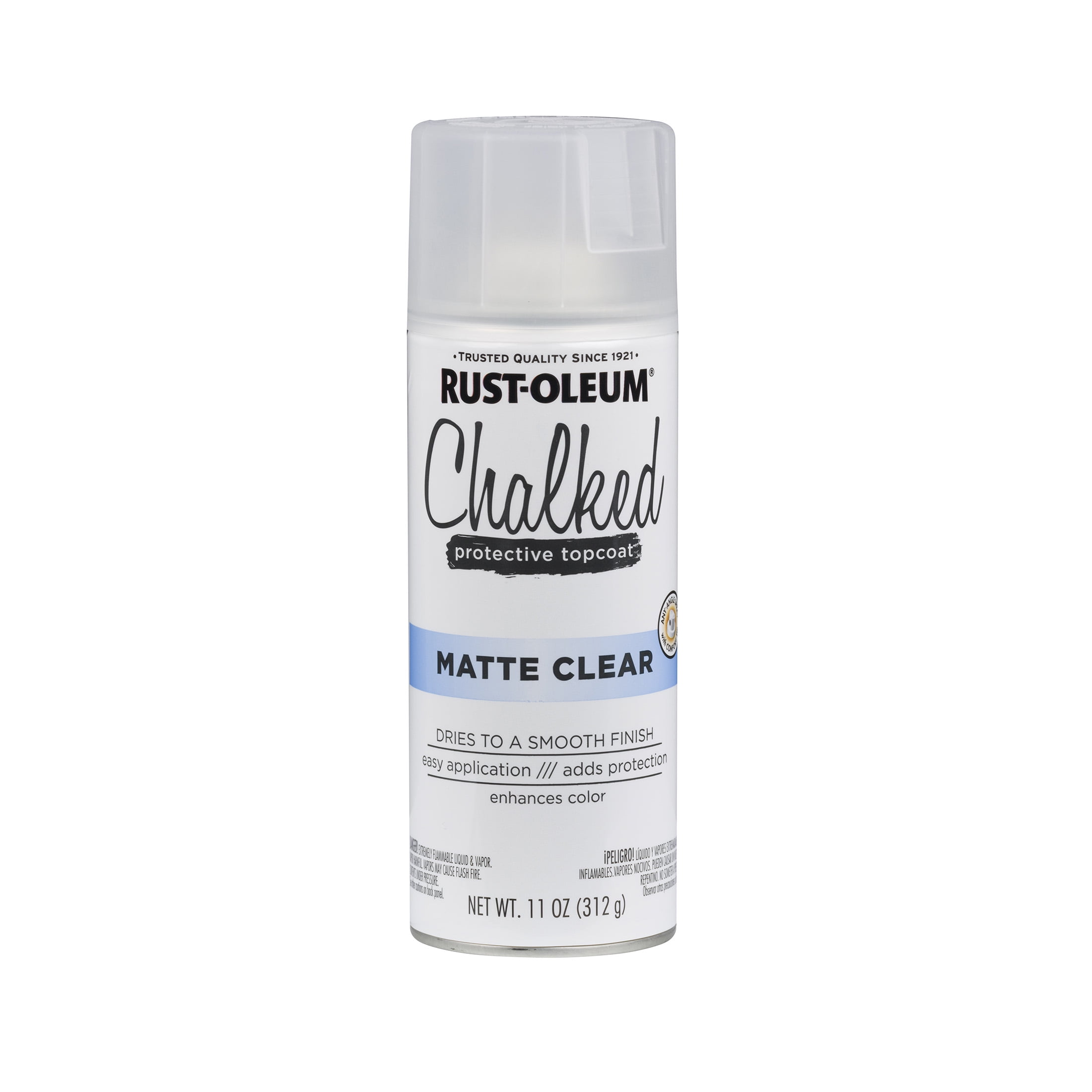 (2 pack) Clear, Rust-Oleum Chalked Ultra Matte Spray Paint-302599, 12 oz