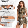 thumbnail image 5 of Yuyamidu Deadwood Camo Womens Tennis Dress Built in Shorts Golf Outfits for Women 2 Piece Sets Quick Dry Workout Dress Casual Summer Clothes Size L, 5 of 7