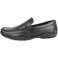 thumbnail image 4 of ABSOLUTE FOOTWEAR Mens Easy Slip On Faux Leather Smart Formal School College Work Loafer Shoes - Black - US 7, 4 of 7