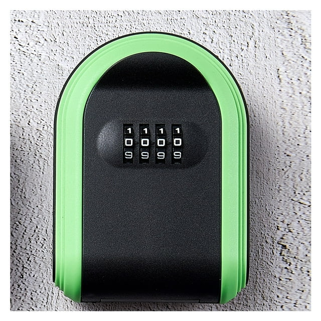 Key Safe Box Weatherproof Wall Mounted Key Lock Box 4 Digit Code Outdoor Key Security Storage Case ,Easy to Use