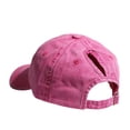 thumbnail image 2 of HOMEIORA Classic Plain Ponytail Messy High Bun Headwear Adjustable Cotton Trucker Mesh Glitter Hat Baseball Cap - Rose Red, 1 Pack, 2 of 7