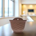thumbnail image 2 of Soimiss Wall Hanging Flower Pots Imitation Wicker Design Coffee 1Pcs, 2 of 6