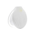 thumbnail image 6 of Impressions Vanity Compact Makeup Mirror Ariel Seashell with Adjustable Brightness, 2X Magnification (White), 6 of 8