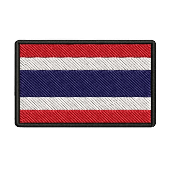 Thailand Flag Embroidered Iron-on Patch