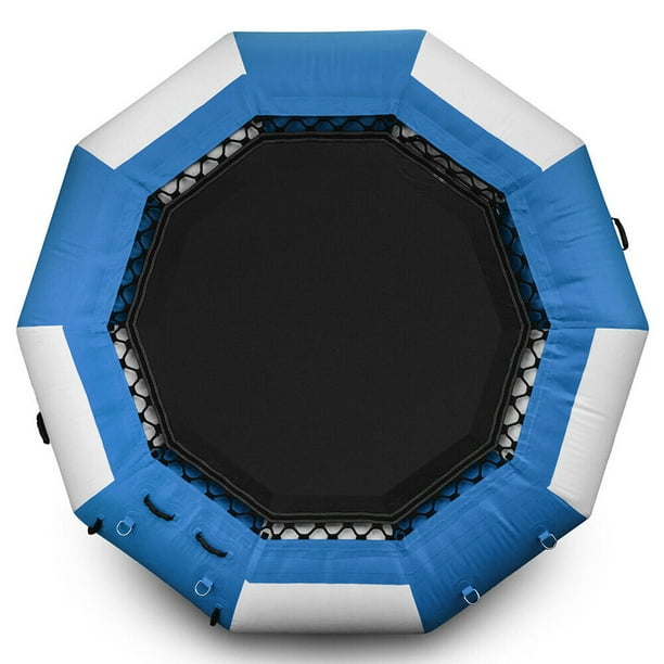 Oukaning 17Ft Inflatable Water Trampoline Bouncer Jump Float Swimming