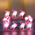 Christmas Flamingo LED Lights 10FT 30LEDs Battery & USB Powered