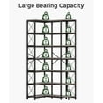 thumbnail image 4 of Condemo 7-Shelf Corner Bookshelf, Modern Industrial Tall Bookcase, 7-Tier Large L-Shaped Storage Shelf Display Rack, Gray Brown, 4 of 8