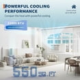 thumbnail image 3 of Window Air Conditioner Heat Pump, 12000 BTU 7-in-1 Smart Inverter Window AC Unit, Cool Heat Fan & Dry 208/230V Alexa & Wifi Up to 550 Sq ft, 3 of 8