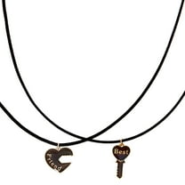 Claire's Best Friends Lock & Key Pendant Necklaces - 2 Pack