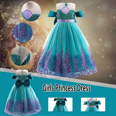 

Girls Flower Vintage Floral Lace Sleeveless Long Dress Wedding Party Evening Formal Pegeant Dance Dress Ball Gown