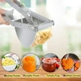 thumbnail image 3 of 2pcsPotato Ricers, Stainless Steel Potato Ricer, Commercial Potato Masher Heavy Duty Large, Detachable and Dishwasher Safe, Good for Potato, Tomato, Carrot, 3 of 7