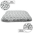 thumbnail image 3 of Abstract Geometry Pet Bed, Illustration of Randomly Arranged Dots on Plain Background, Resistant Pad for Dogs and Cats Cushion with Removable Cover, 24" x 39", White and Charcoal Grey, by Ambesonne, 3 of 4