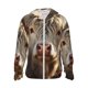 thumbnail image 1 of Balery Adorable Flower Field Cow Sudadera ligera de manga larga con capucha y protección solar UPF 50+ para hombre y mujer, ideal para pesca y running-XX-Large, 1 of 7