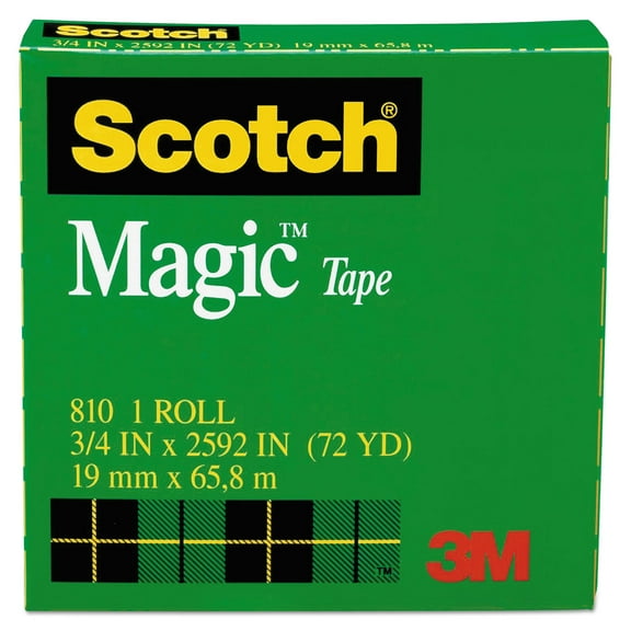 3M #810 Magic Tape, 3/4 in x 72 yds.