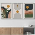 thumbnail image 2 of wall26 Framed Canvas Print Wall Art Set Geometric Mid-Century Plant Planet Landscape Nature Abstract Illustrations Modern Art Bohemian Decorative for Living Room, Bedroom, Office - 16"x24"x3 White, 2 of 5