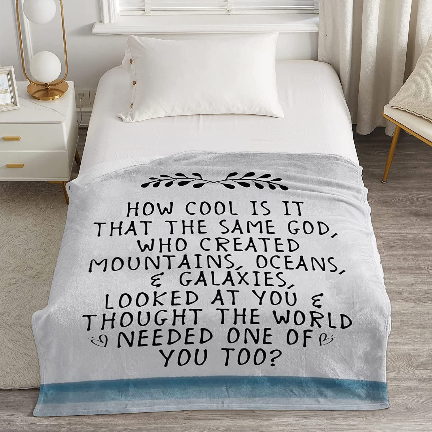 Christian Gifts for Women, Religious Gifts Healing Throw Blanket, Bible Verse Blanket Inspirational Spiritual Scriptures Religious Throw Blanket Birthday Gifts for Women Men 50"X 60"