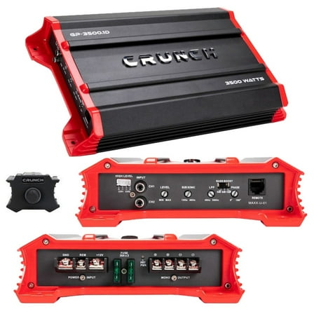 Crunch Car Mono Vehicle Audio Amplifier, 16.50" x 10.00" x 4.00"