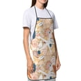 thumbnail image 4 of Easygdp Tropical Beach Sea Shell Apron Waterdrop Resistant with 2 Pockets,Oil Resistant Cooking Kitchen Chef Apron for Women Men, 4 of 7