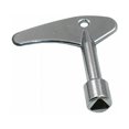 thumbnail image 3 of Pieza original para tractores de jardín y césped, llave universal de acero inoxidable, llave triangular liviana, esencial para acceder a la puerta del elevador de emergencia, 3 of 5
