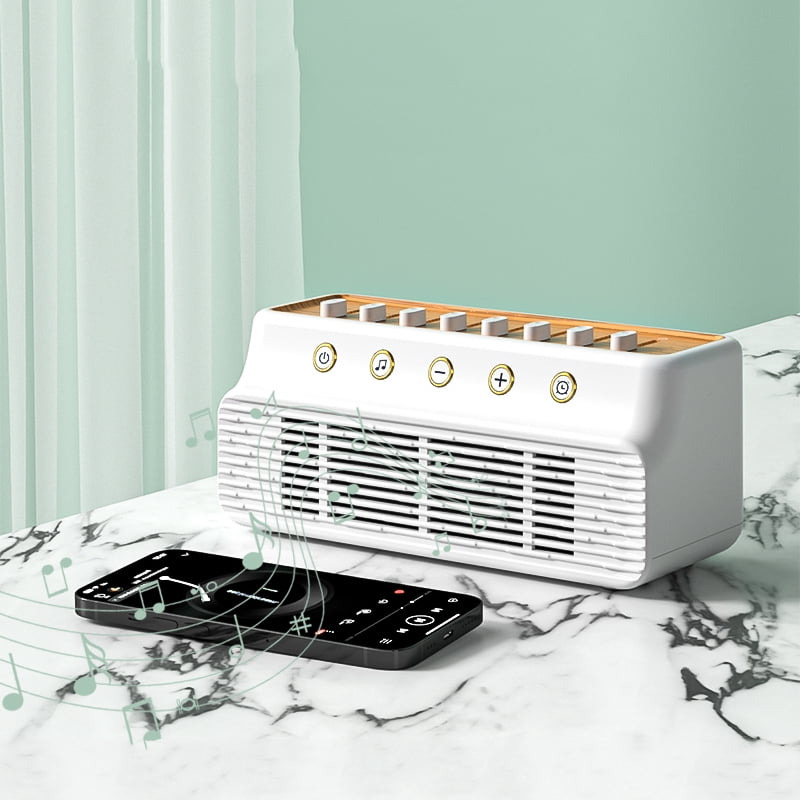 Portable White Noise Sound Machine, Wireless Sleep Speaker with 8 Soothing Nature Sounds for Relaxation & Rest