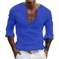 thumbnail image 3 of Men’s Long Sleeve Solid Color Base Shirt Casual Everyday Fashion Top, 3 of 5