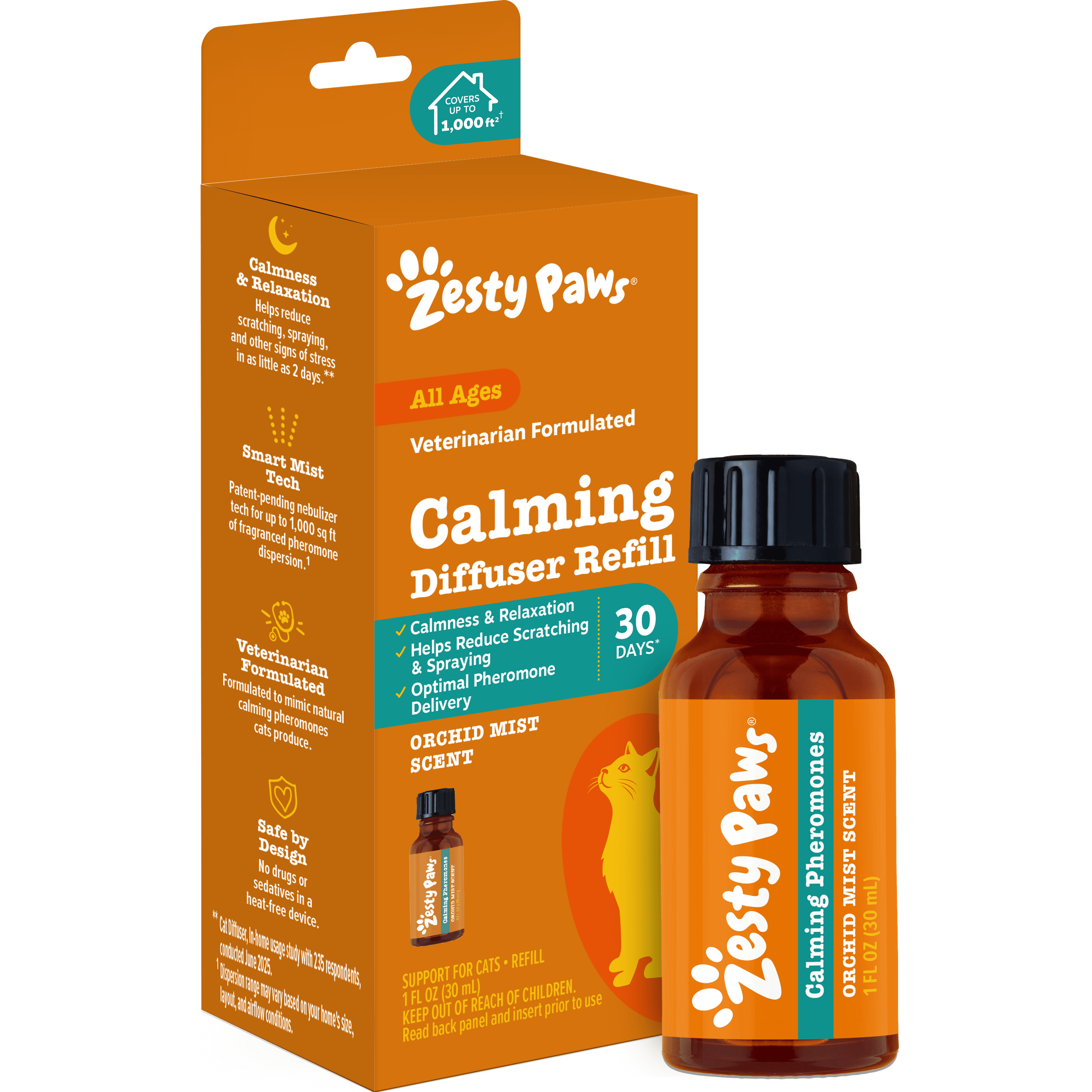 Zesty Paws Cat Calming Diffuser - One Pack Refill - Walmart.com
