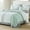 Green/Grey/White, variant on Bedduvit Queen Size Quilt Set - 100% Cotton Blue Gray Floral Real-Patchwork Plaid Striped Farmhouse Bedspread for Queen Bed, Reversible Lightweight Spring/Winter Comforter Bedding Set, 3-Piece 98"x90"
