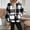 Black, variant on DAFPZW Women's Sherpa Hooded Cardigan Fall Winter Fuzzy Fleece Jacket Warm Soft Plaid Flannels Sweater Coat Outwear