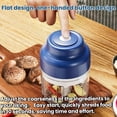 thumbnail image 3 of Electric Garlic Chopper Mini, 320 ml Cordless Food Processor with 6 Stainless Steel Blades, USB-Rechargeable for Onion, Ginger, Nuts, 3 of 9