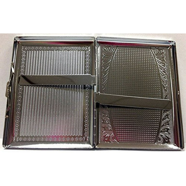 Cigarette Case Regular, King Size or 100's Double Sided Crush-Proof Metal -  3023