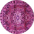 thumbnail image 1 of Ahgly Company Indoor Round Persian Pink Traditional Area Rugs, 6' Round, 1 of 4