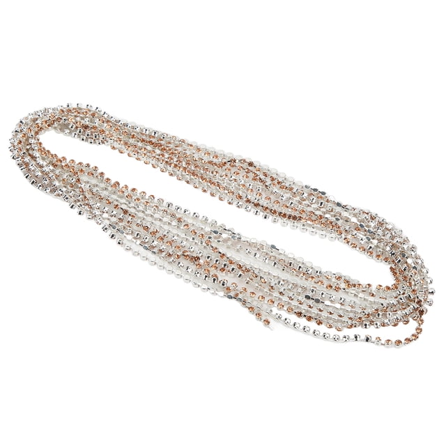 Rhinestone Chain Rhinestone Claw Chain Rhinestone Chain Belt Diy Rhinestone Chain Round Rhinestone Claw Chain 5 Yards Rhinestone Chain Strong Practicability Shiny Colorful Round